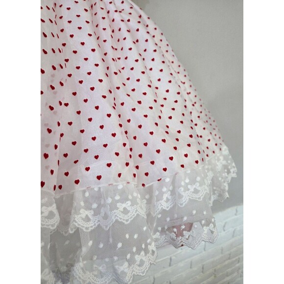 NWT Bitty Bundles of Joy M.Joy Handmade "Be Mine" Valentine Hearts Dress Size 10 - Picture 9 of 13